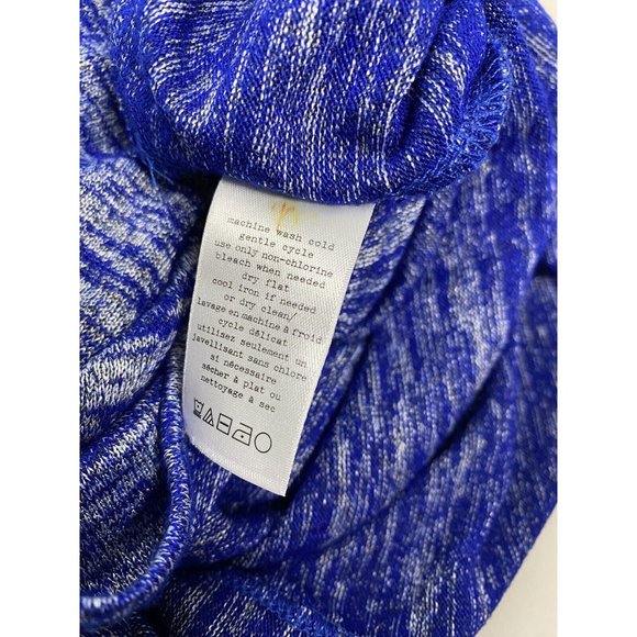 Rag & Bone Blue White Pullover Sleeveless Knit Front Pocket Athletic Tank Top S - Picture 9 of 9